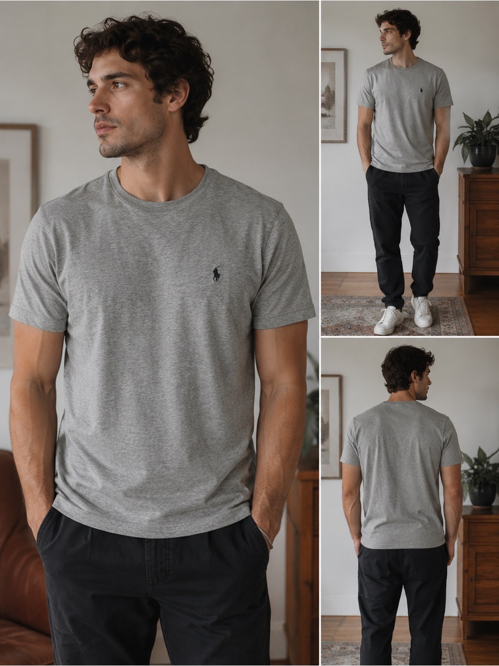 Polo by Ralph Lauren Gray Short-Sleeve Crewneck shirt